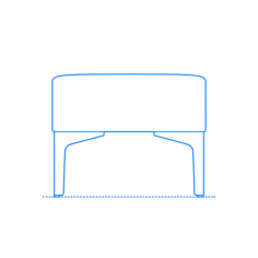 Furniture Benches Symbol Bench 1 Seat Outline Icon Svg Set, Free Vectors File